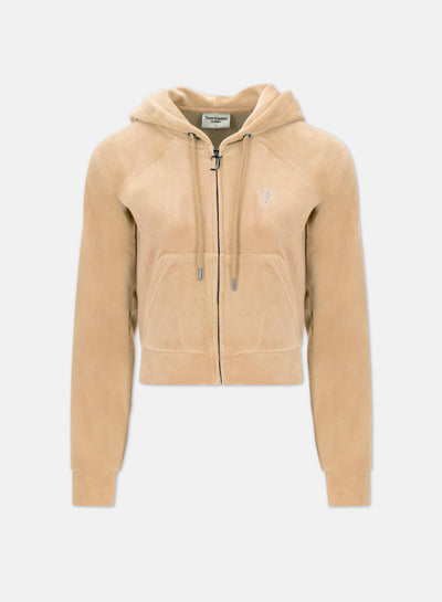 Felpa Madison Caramello dorato con logo strass