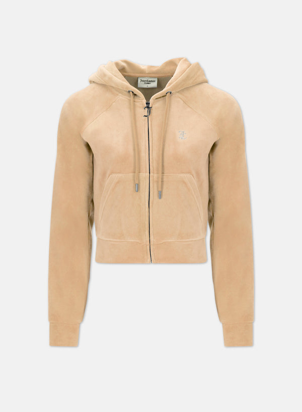 Felpa Madison Caramello dorato con logo strass