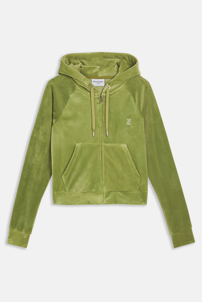 Felpa Madison Verde salvia con logo strass