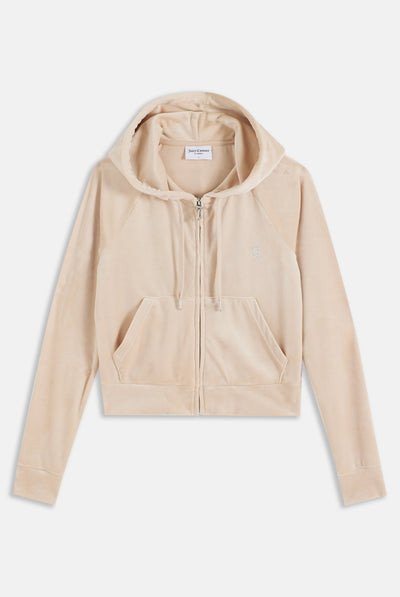 Felpa Madison Beige sabbia con logo strass