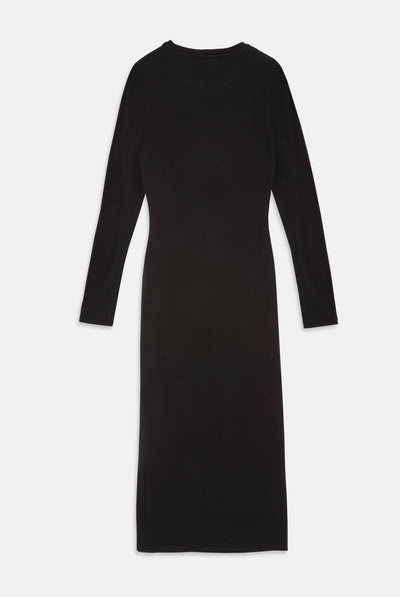 Abito Dizzie Nero con logo strass