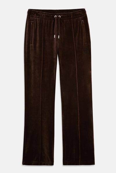 Pantalone Tina Outline a vita media con logo Juicy in diamanti  Marrone