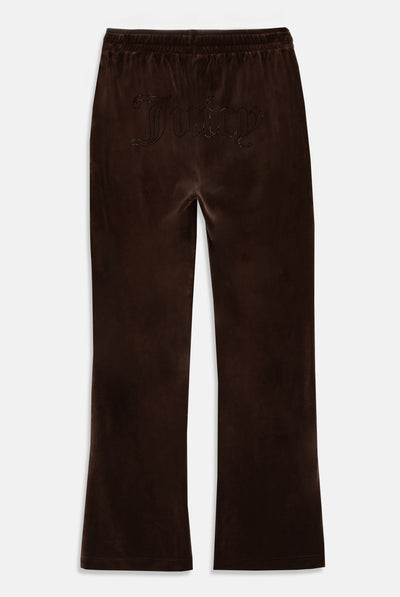 Pantalone Tina Outline a vita media con logo Juicy in diamanti  Marrone