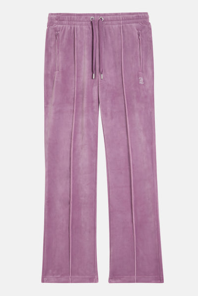 Pantalone Tina Outline a vita media con logo Juicy in diamanti  Viola