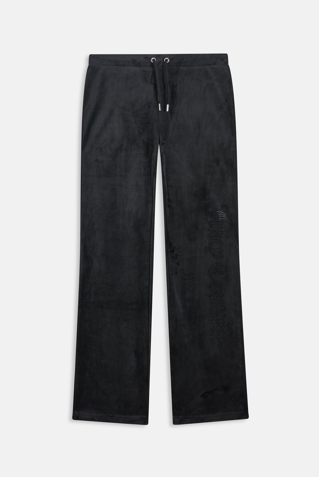Pantalone Christine a vita bassa con logo Juicy Couture in diamanti  Nero