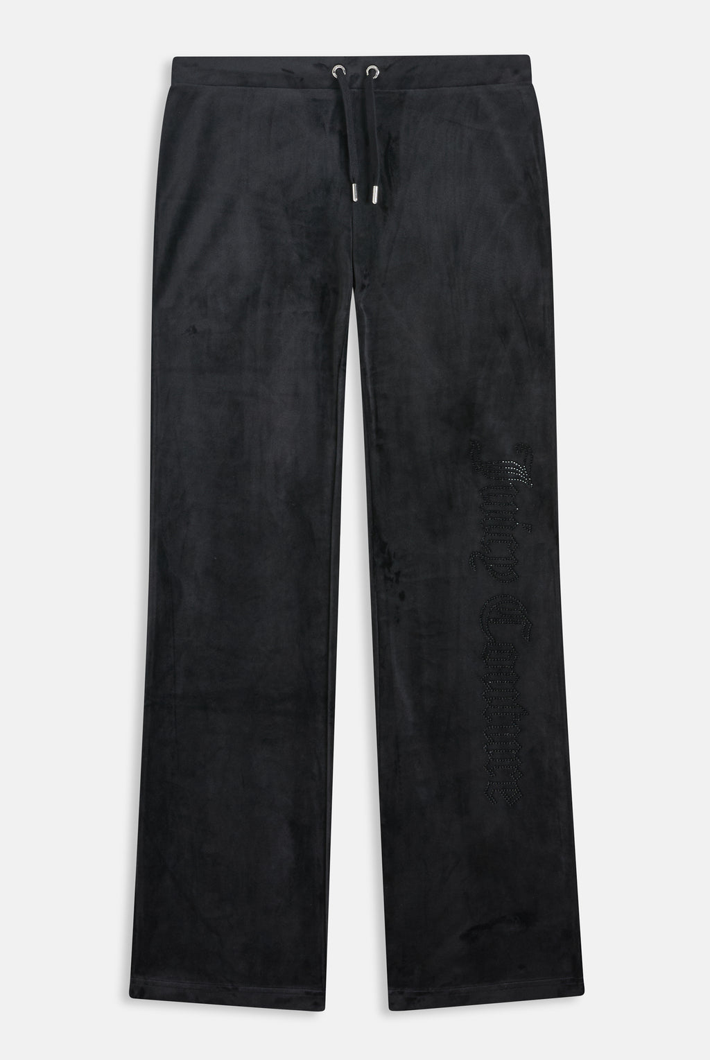 Pantalone Christine a vita bassa con logo Juicy Couture in diamanti  Nero