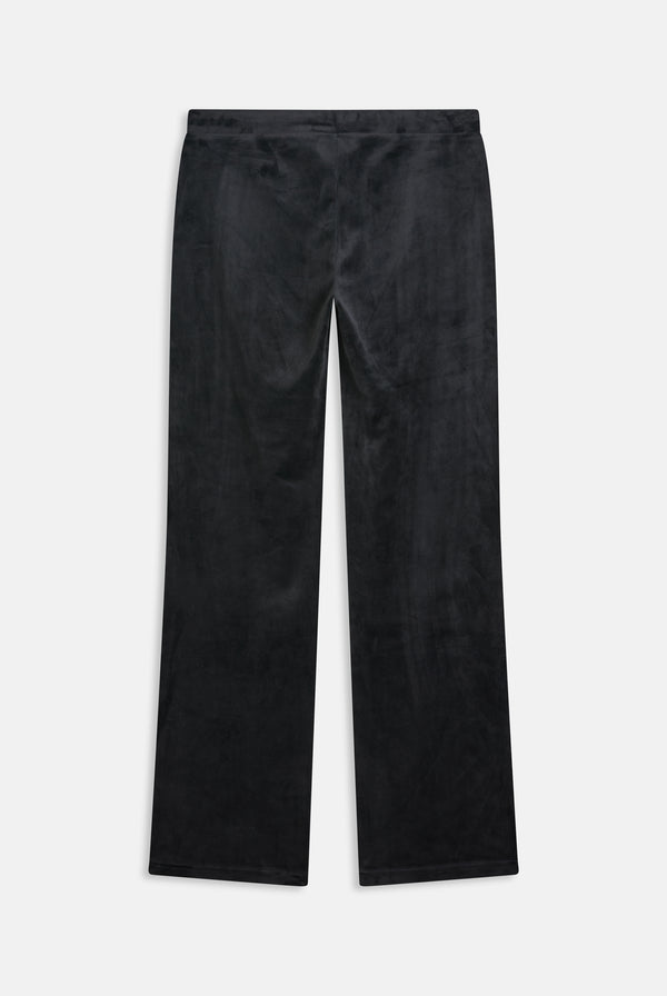 Pantalone Christine a vita bassa con logo Juicy Couture in diamanti  Nero