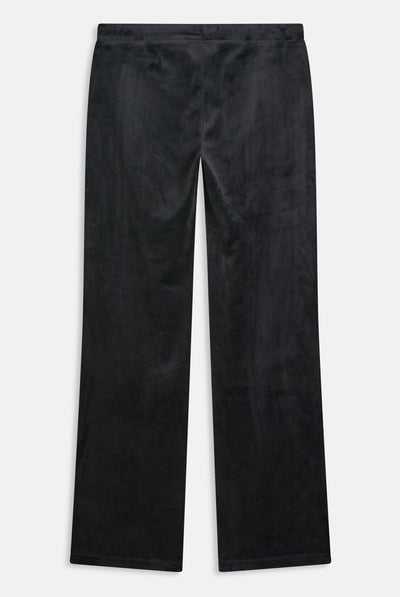 Pantalone Christine a vita bassa con logo Juicy Couture in diamanti  Nero