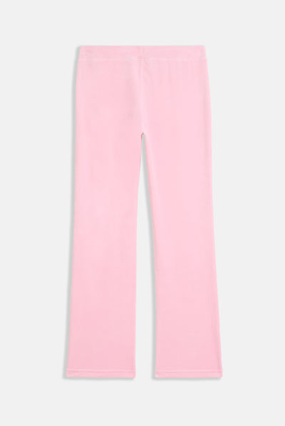 Pantalone Christine a vita bassa con logo Juicy Couture in diamanti  Rosa Juicy