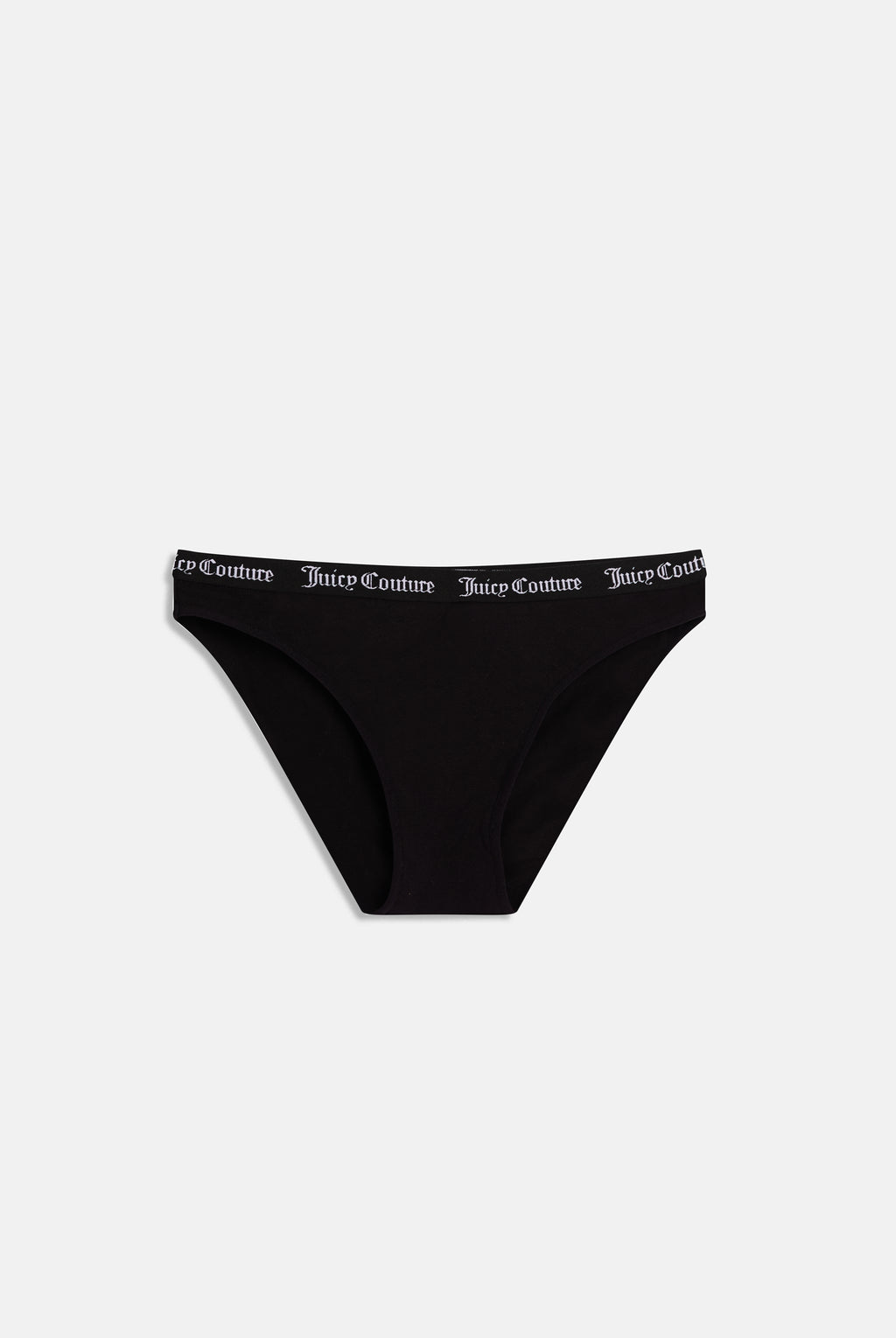 Slip Diddy in Cotone con Elastico Jacquard Logato Juicy Couture – Nero