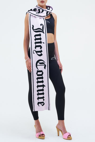 Sciarpa con logo Juicy Couture Rosa