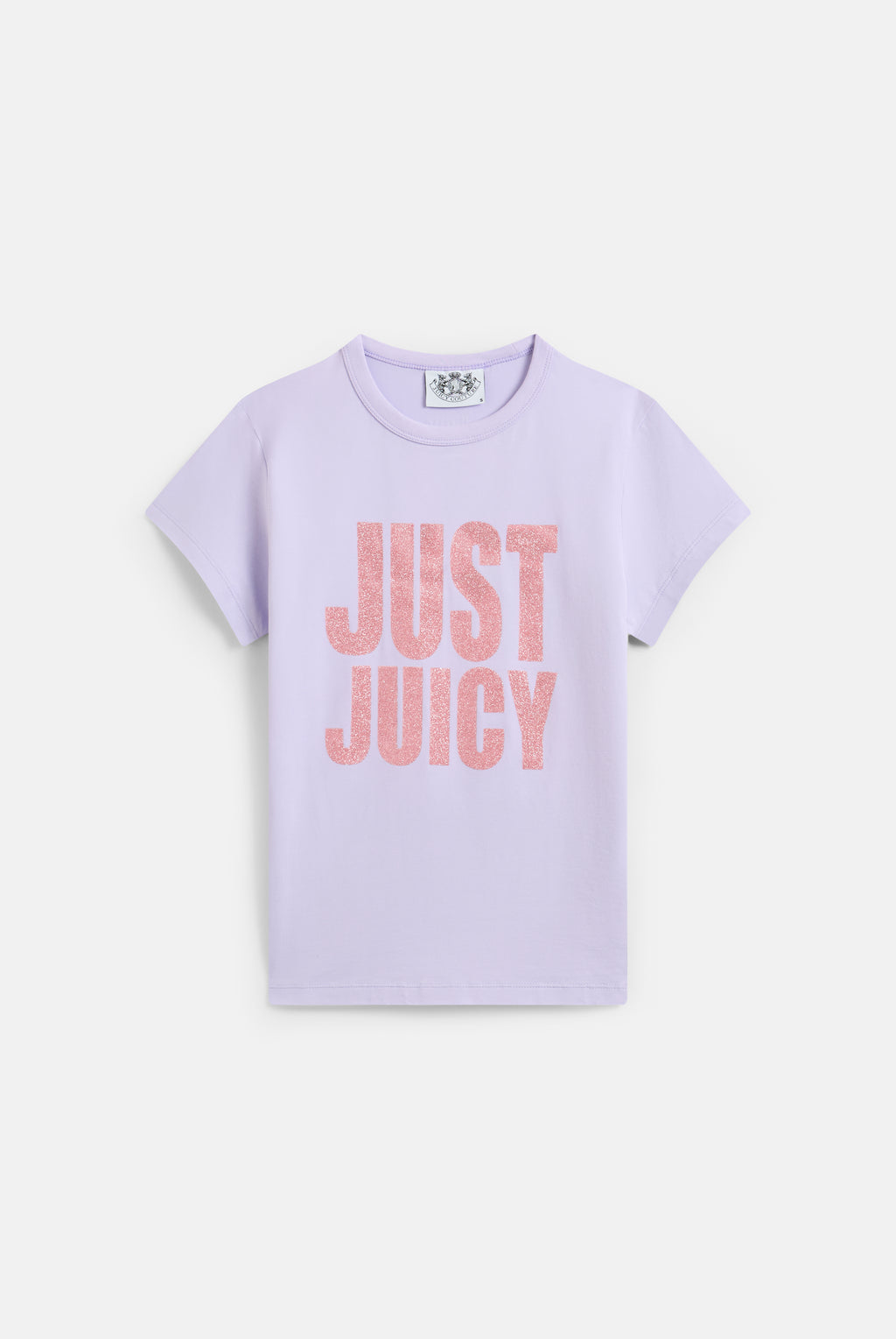 T-shirt Juicy in jersey con stampa lettering frontale colore Lilla