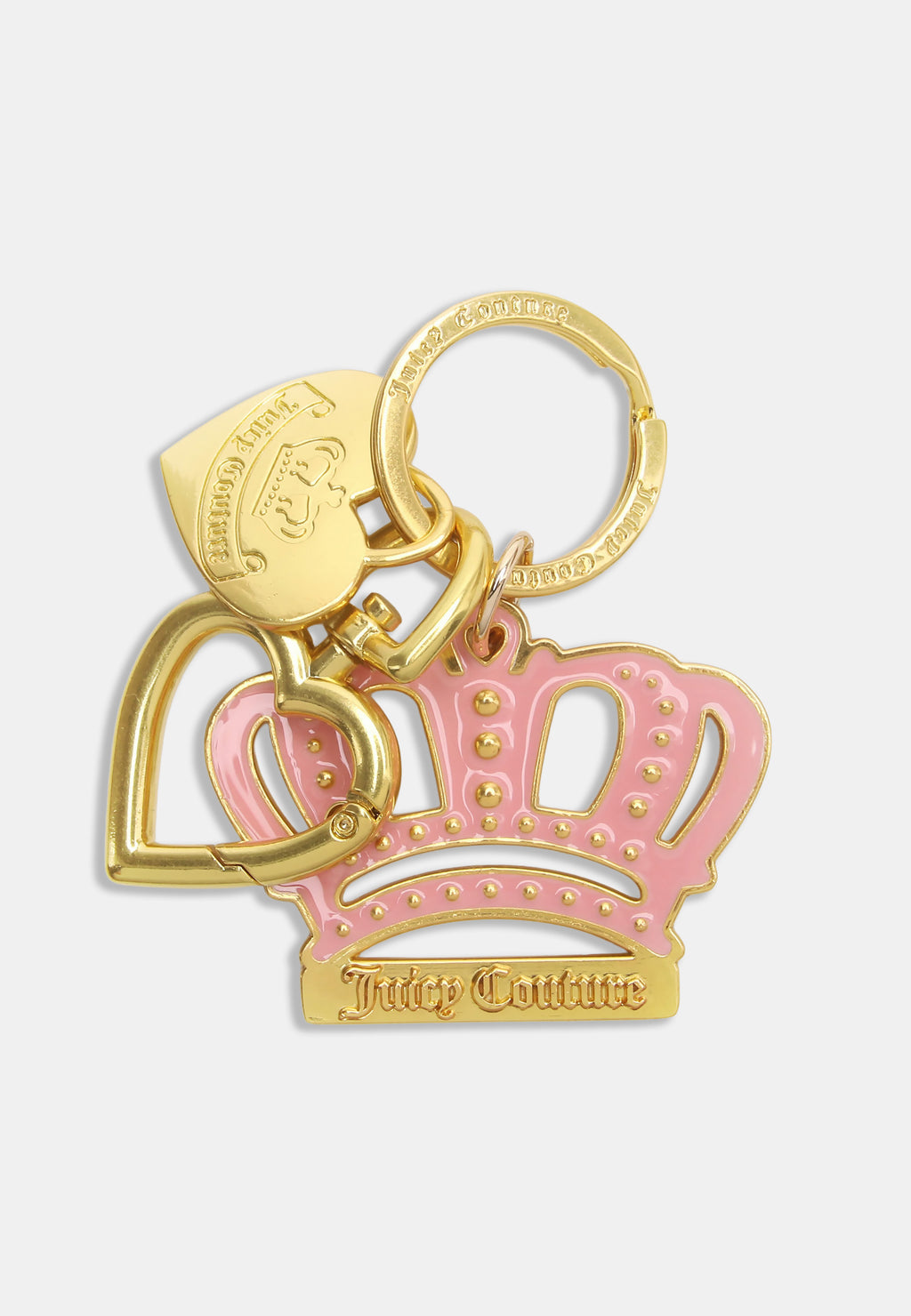 Portachiavi Juicy Couture con ciondolo corona rosa