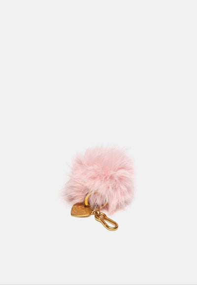Portachiavi Juicy con Pompon – Rosa Ciliegia