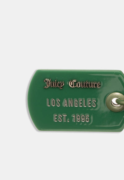 Portachiavi Juicy Couture in resina verde
