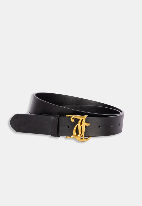 Cintura Juicy Couture con fibbia monogram dorata