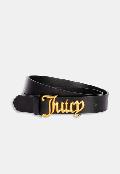 Cintura Juicy Couture con fibbia logo dorata