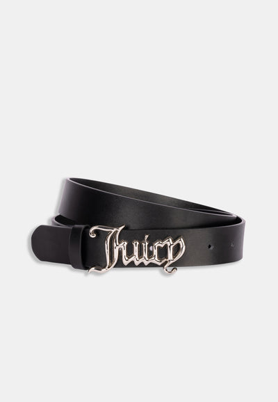 Cintura Juicy Couture con fibbia logo argentata