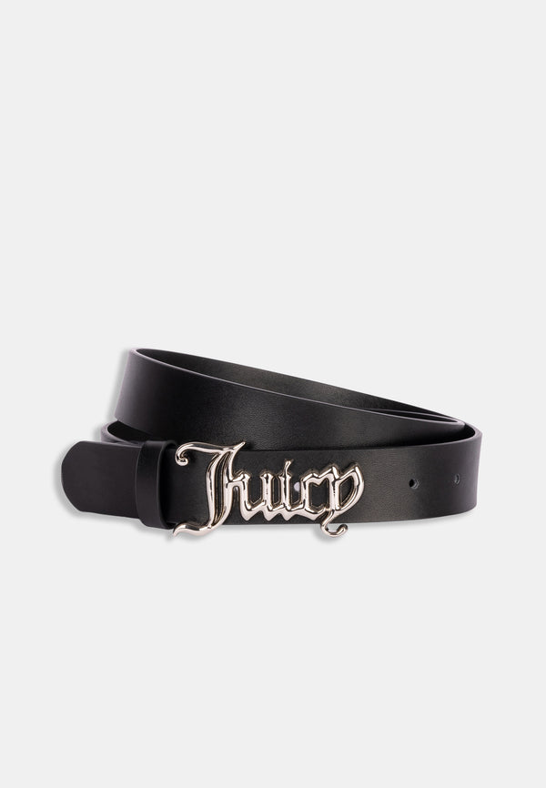Cintura Juicy Couture con fibbia logo argentata