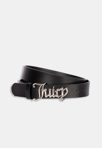 Cintura Juicy Couture con fibbia logo argentata
