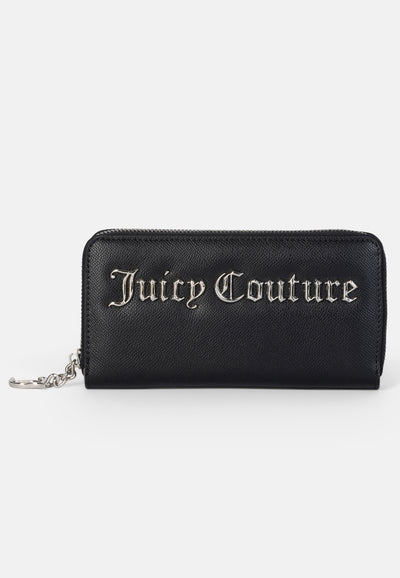 Portafoglio Jasmine con zip in ecopelle colore Nero